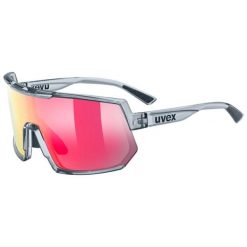 Okulary sportowe Uvex Sportstyle 235. Szare okulary przeciwsłoneczne UVEX, bez wzorów. Za 307.59 zł.