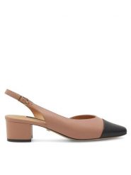 GINO ROSSI Czółenka 4893-01 Beżowy. Brązowe czółenka Gino Rossi, bez wzorów, ze skóry, bez obcasa, bez zapięcia. Za 279.99 zł.