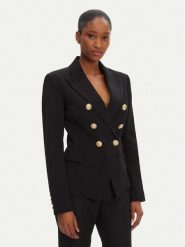 Balmain Marynarka DF1SG008VB00 Czarny Regular Fit. Czarne marynarki i żakiety Balmain, bez wzorów, z wiskozy, bez ramiączek. Za 8,099.00 zł.