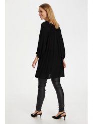 Kaffe Tunika Amber 501030 Czarny Relaxed Fit. Czarne tuniki Kaffe, bez wzorów, z wiskozy, bez kołnierzyka, bez ramiączek. Za 69.99 zł.