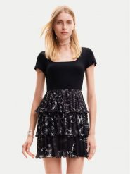 Desigual Sukienka codzienna San Francisco 24SWVK23 Czarny Regular Fit. Czarne sukienki Desigual, na co dzień, l, bez wzorów, z syntetyku, bez kołnierzyka, bez ramiączek, proste. Za 219.99 zł.