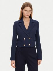 Guess Marynarka W5GN67 WH9Y2 Granatowy Regular Fit. Niebieskie marynarki i żakiety Guess, m, z aplikacjami, z syntetyku, bez ramiączek. Za 399.00 zł.