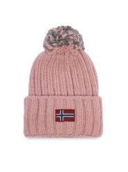Napapijri Czapka Semiury NP0A4GKC Różowy jasny. Czerwone czapki zimowe Napapijri, bez wzorów. Za 219.99 zł.