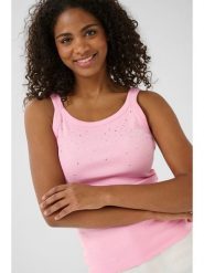 Kaffe Top w kolorze jasnoróżowym rozmiar: XXL. Różowe topy Kaffe, xxl, bez wzorów, bez kołnierzyka, bez ramiączek. Za 56.99 zł.