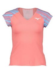 Mizuno Koszulka funkcyjna w kolorze jasnoróżowo-błękitnym rozmiar: S. Niebieskie t-shirty sportowe Mizuno, s, bez wzorów, bez ramiączek, outdoorowe. Za 79.21 zł.