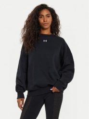 Under Armour Bluza UA Rival Fleece 1386463 Czarny Oversize. Czarne bluzy Under Armour, xs, bez wzorów, z bawełny, bez kaptura. Za 249.99 zł.