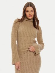Liu Jo Golf WF4389 MA43P Beżowy Regular Fit. Brązowe swetry Liu Jo, m, bez wzorów, z syntetyku, bez ramiączek. Za 379.99 zł.