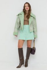 Twinset kurtka damska kolor turkusowy przejściowa. Niebieskie kurtki Twinset, m, bez wzorów, bez kaptura. W wyprzedaży za 819.99 zł.
