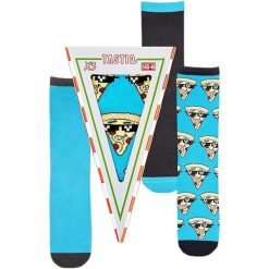 Skarpety Tastic Skarpetki unisex 3-pak Pizza Giftbox Blue. Czarne skarpetki Erima, bez wzorów. Za 140.99 zł.