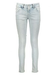 LTB Dżinsy "Molly" - Skinny fit - w kolorze błękitnym rozmiar: W25/L32. Niebieskie jeansy LTB, l, z aplikacjami, ze skóry, klasyczne, z podwyższonym stanem. Za 56.66 zł.