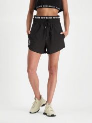 Steve Madden Szorty sportowe "Izala" w kolorze czarnym rozmiar: L. Czarne szorty sportowe Steve Madden, bez wzorów. Za 92.42 zł.