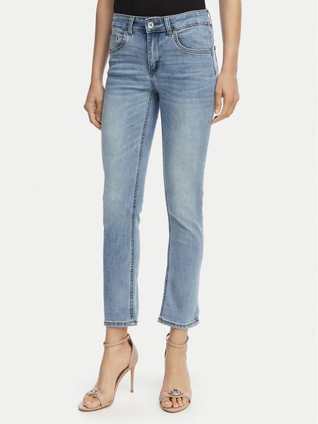 Liu Jo Jeansy UA6006 D0318 Niebieski Slim Fit. Niebieskie jeansy Liu Jo, bez wzorów, z jeansu. Za 269.99 zł.