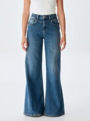 LTB Dżinsy "Weyna B" - Flare fit - w kolorze niebieskim rozmiar: W26/L32. Niebieskie jeansy LTB, l, z aplikacjami, klasyczne. Za 114.71 zł.