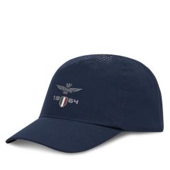 Czapka z daszkiem Aeronautica Militare. Niebieskie czapki z daszkiem Aeronautica Militare, bez wzorów. Za 169.99 zł.
