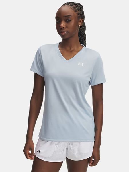 Under Armour Koszulka funkcyjna w kolorze błękitnym rozmiar: XL. Niebieskie t-shirty sportowe Under Armour, xl, bez wzorów, z materiału, bez ramiączek, outdoorowe. Za 74.11 zł.