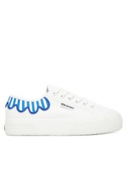 Superga Tenisówki S6135FW 3740 Biały. Białe trampki Superga, bez wzorów, z materiału, bez zapięcia. Za 289.99 zł.