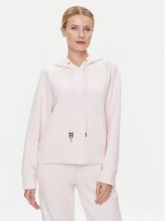 Guess Bluza W4RQ04 KBYE2 Różowy Regular Fit. Czerwone bluzy Guess, l, z aplikacjami, z syntetyku, bez kaptura. Za 229.99 zł.