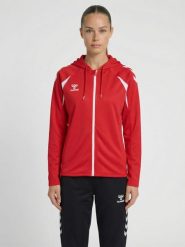 Damska bluza dresowa z kapturem Hummel Core 2.0. Białe bluzy Hummel, xs, bez wzorów, z dresówki, bez ramiączek, z kapturem. Za 266.00 zł.