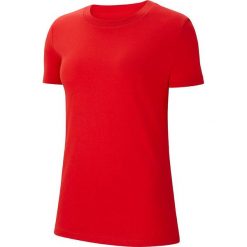 WMNS Park 20 t-shirt 657. Czerwone t-shirty Nike, s, bez wzorów, bez kołnierzyka, bez ramiączek. Za 81.68 zł.