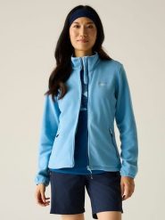 Regatta Kurtka polarowa "Floreo IV" w kolorze błękitnym rozmiar: 36. Niebieskie kurtki Regatta, bez wzorów, z polaru, bez kaptura. Za 79.59 zł.