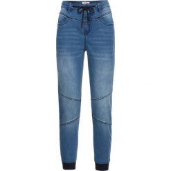 Dżinsy jogger 7/8 bonprix niebieski. Jeansy marki bonprix. Za 99.99 zł.