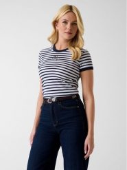 Guess T-Shirt 181609 Biały Classic Fit. Białe t-shirty Guess, s, z aplikacjami, bez kołnierzyka, bez ramiączek. Za 174.99 zł.