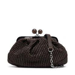 Torebka Weekend Max Mara. Brązowe kopertówki Weekend Max Mara, bez wzorów, wizytowe, bez dodatków. Za 1,159.00 zł.