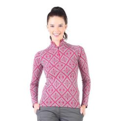 Venus - Koszulka termoaktywna z długim rękawem 100% wełna merino (230 g/m²). Czerwone bielizna termoaktywna damska WOOLONA, bez wzorów, z wełny, bez ramiączek, trekkingowe. W wyprzedaży za 351.00 zł.
