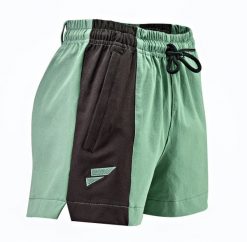 Spodenki boulderingowe dla kobiet. Czarne szorty sportowe FELSENFEST, bez wzorów, z materiału, wspinaczkowe. Za 219.99 zł.