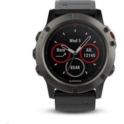 Garmin Zegarek Fenix 5X sapphire black (010-01733-01). Czarne zegarki sportowe Garmin. Za 2,470.00 zł.