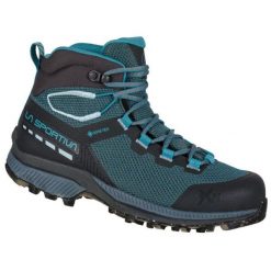 Buty trekkingowe damskie La Sportiva TX Hike Mid GTX. Zielone buty trekkingowe La Sportiva, bez zapięcia. Za 770.99 zł.