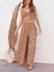 LA Angels Spodnie w kolorze jasnobrązowym rozmiar: S. Brązowe spodnie materiałowe LA Angels, bez wzorów, z materiału, z podwyższonym stanem. Za 139.45 zł.