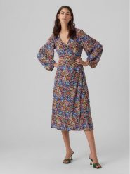 Vero Moda Sukienka codzienna Kira 10290247 Kolorowy Loose Fit. Sukienki Vero Moda, na co dzień, s, bez wzorów, z syntetyku, bez kołnierzyka, bez ramiączek, proste. Za 69.99 zł.