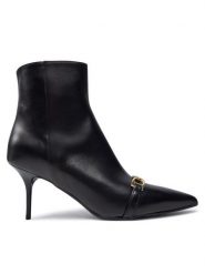 LOVE MOSCHINO Botki JA21107G0LIA0000 Czarny. Czarne botki Love Moschino, bez wzorów, ze skóry, bez obcasa, na szpilce, bez zapięcia. Za 719.99 zł.