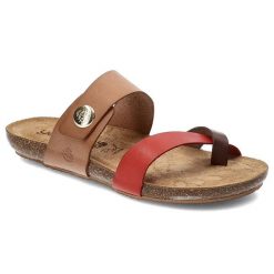 Brązowe Klapki Yokono Wygodne Buty Na Lato. Brązowe klapki Yokono, bez wzorów, ze skóry, boho, bez obcasa, bez zapięcia. Za 155.00 zł.
