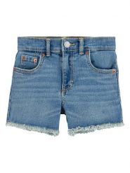 Levi's Kids Szorty dżinsowe w kolorze niebieskim rozmiar: 164. Niebieskie szorty Levi's Kids, z aplikacjami, ze skóry, klasyczne. Za 92.64 zł.