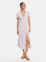Billabong Sukienka letnia Jet Set EBJWD00134 Fioletowy Regular Fit. Fioletowe sukienki Billabong, s, bez wzorów, z wiskozy, bez kołnierzyka, bez ramiączek. Za 249.99 zł.