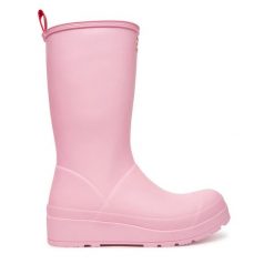 Kalosze Hunter. Czerwone kalosze Hunter, bez wzorów, bez zapięcia. Za 399.99 zł.