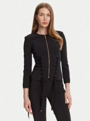 Elisabetta Franchi Marynarka GI-135-51E2 Czarny Regular Fit. Czarne marynarki i żakiety Elisabetta Franchi, bez wzorów, z syntetyku, bez ramiączek. Za 2,319.00 zł.