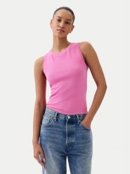 Gap Top 540735-10 Różowy Slim Fit. Czerwone topy GAP, l, bez wzorów, z bawełny, bez kołnierzyka, bez ramiączek. Za 119.99 zł.