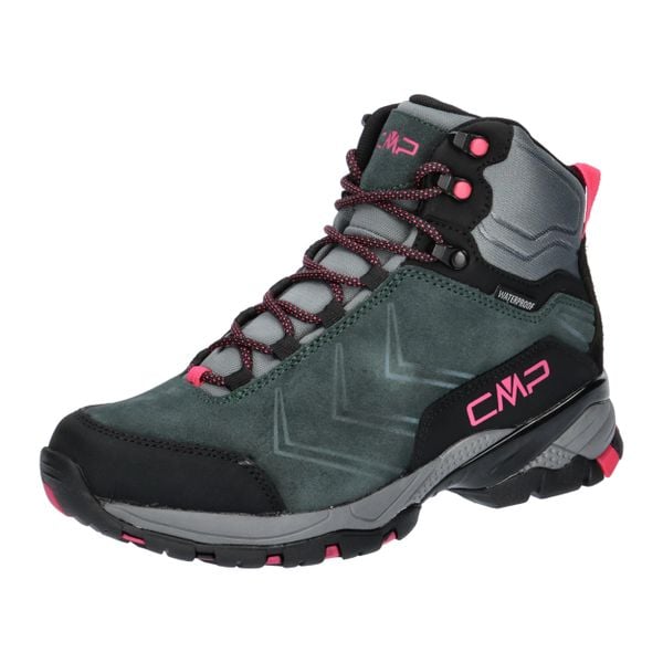 Buty trekkingowe damskie CMP F680 Melnick Mid Trekking. Czarne buty trekkingowe CMP, z materiału, za kostkę, bez zapięcia. W wyprzedaży za 399.99 zł.
