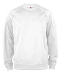 Clique Basic Active bluza z okrągłym dekoltem z poliestru – White. Białe bluzy CLIQUE, s, bez wzorów, z włókna, bez ramiączek, bez kaptura. Za 162.45 zł.