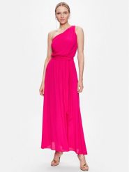 Pinko Sukienka koktajlowa Agave 100997 A0TP Różowy Regular Fit. Czerwone sukienki Pinko, bez wzorów, z wiskozy, wizytowe, bez kołnierzyka, bez ramiączek. Za 799.99 zł.