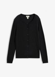 Kardigan z miękkiej mieszanki kaszmiru zgodnego ze standardem Good Cashmere Standard®. Czerwone swetry bonprix, bez wzorów, z kaszmiru, bez ramiączek. Za 349.99 zł.