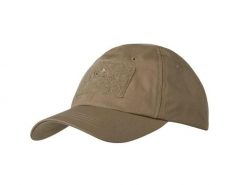 Czapka baseballowa z daszkiem. Czarne czapki z daszkiem HELIKON-TEX, z aplikacjami, z bawełny. Za 81.99 zł.