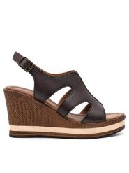 Lasocki Sandały CORTE WI23-CORTE-07 Brązowy. Brązowe sandały Lasocki, bez wzorów, ze skóry, bez obcasa, na koturnie, bez zapięcia. Za 189.99 zł.