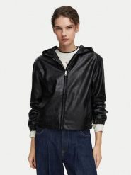 Calvin Klein Jeans Kurtka z imitacji skóry LV047G516G Czarny Regular Fit. Czarne kurtki Calvin Klein Jeans, xs, bez wzorów, z jeansu, bez kaptura. Za 949.99 zł.