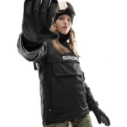 Kurtka snowboardowa damska W6-W Bruson. Czarne kurtki narciarskie SIROKO, xs, bez wzorów, bez kaptura, snowboardowy. W wyprzedaży za 466.00 zł.