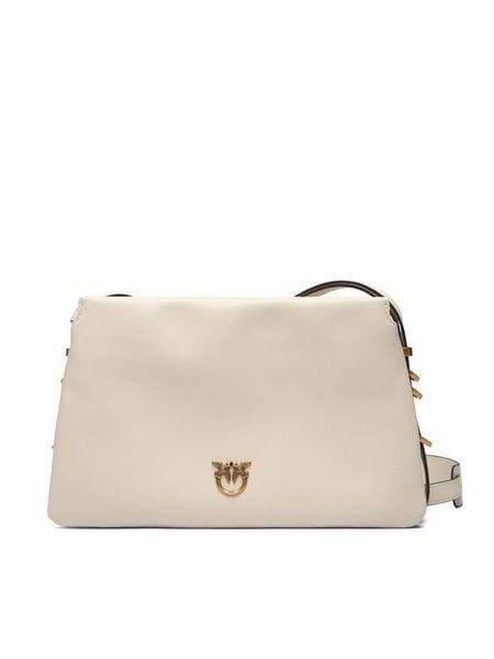 PINKO Torebka Triplet Mini AI 25-26 PLTT 105883 A0QO Écru. Listonoszki Pinko, bez wzorów, ze skóry, bez dodatków. Za 1,559.00 zł.