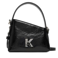 Torebka Karl Lagerfeld Jeans. Czarne torebki klasyczne Karl Lagerfeld Jeans, bez wzorów, z jeansu, klasyczne, bez dodatków. Za 639.99 zł.